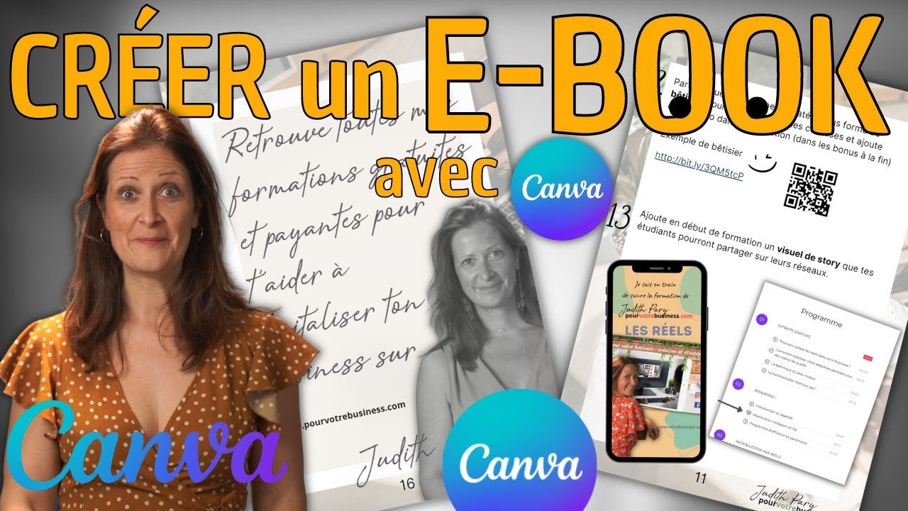 Comment j’ai créé cet E-BOOK magnifique avec CANVA !!! Tuto à voir ABSOLUMENT !!